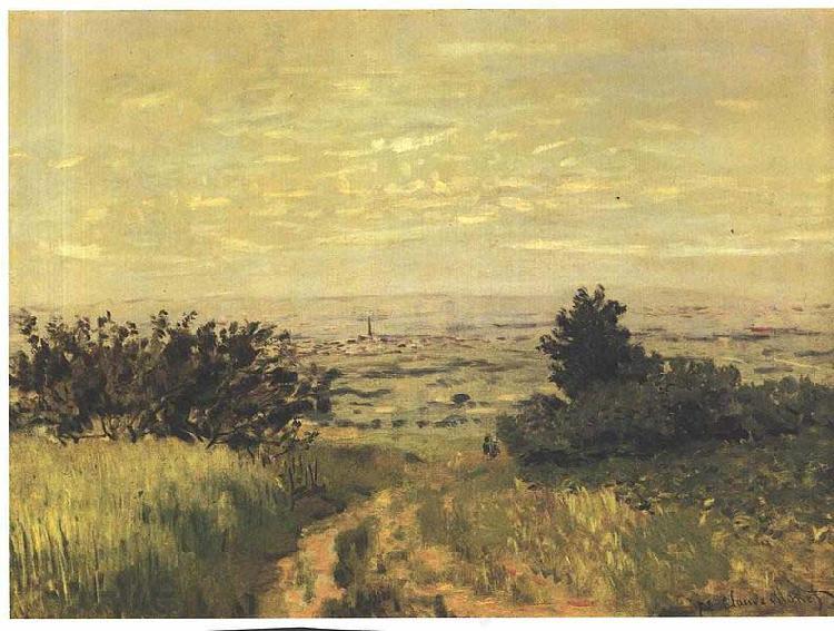 Claude Monet View to the plain of Argenteuil Norge oil painting art